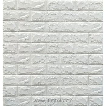 Image 1 of Самозалепващ 3d тапет бял