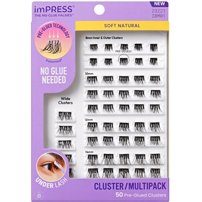 KISS Trsové řasy imPRESS Pre-glued Cluster Multi 01