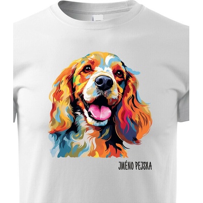 Dětské tričko Kokršpaněl Bílá Canvas tričko 2442