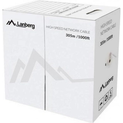 LAN кабел LANBERG CAT. 5E UTP, 305m solid CU - LCU5-12CU-0305-S (LCU5-12CU-0305-S)