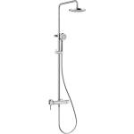 Kludi Logo - Душ комплект Dual Shower System със смесител, 20 cm, хром 6808505-00 (6808505-00)
