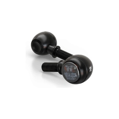 LED blinkry CIRCULA-S, kouřové sklo, hliníkové, barva černá (pár-2ks)
