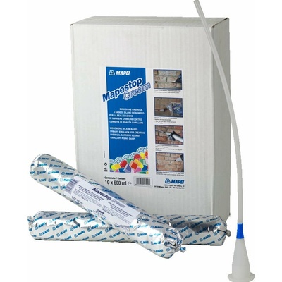 MAPEI Mapestop Cream injektážny krém na sanáciu vzlínajúcej vlhkosti muriva 600 ml Biela