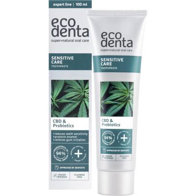 Ecodenta SENSITIVE care CBD & PROBIOTICS na citlivé zuby 100 ml