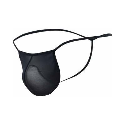 MOB Sheer T-Back Thong Black