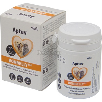 Aptus Bonbelly таблетки за подпомагане на храносмилането за кучета и котки 30 бр