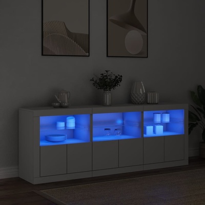 vidaXL 11461.3209002 příborník s LED osvětlením 181,5 x 37 x 67 cm