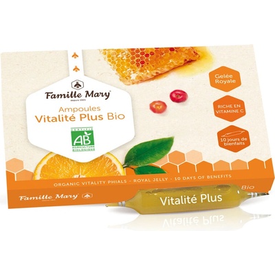 Famille Mary Виталити Плюс (с пчелно млечице с портокал и ацерола), БИО 10 бр. ампули за пиене | Famille Mary (083415 FM)