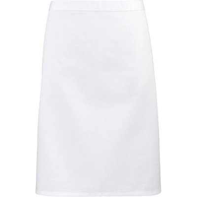 Premier Workwear Pracovní zástěra středně dlouhá PR151 White 70x50cm