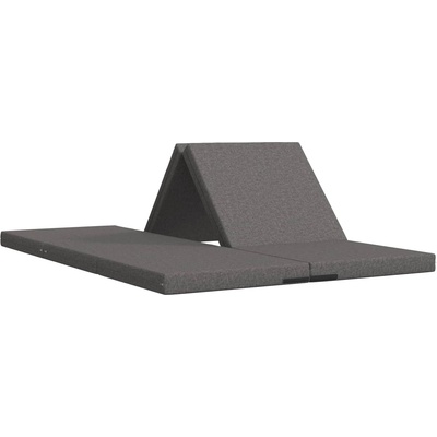 vidaXL Сгъваем диван легло 140 x 67 x 45 см Светлосиво (900268)