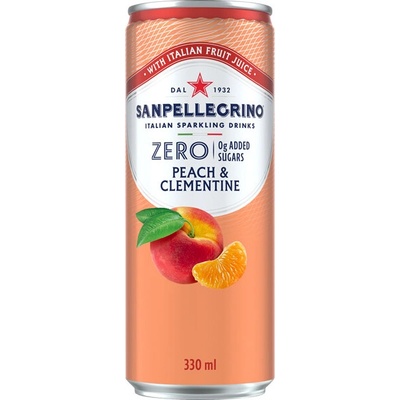Sanpellegrino Zero broskyňa a mandarínka 330 ml