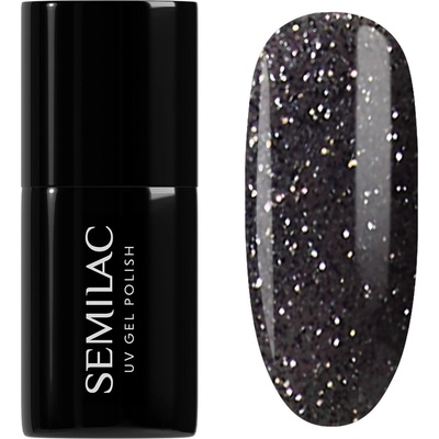 Semilac Uv gel lak Disco black 959 7 ml