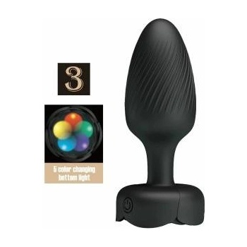 Pretty Love Osborn Black 9.8 cm Plug with LED Light & 10 Modes