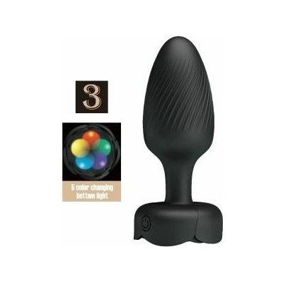 Pretty Love Osborn Black 9.8 cm Plug with LED Light & 10 Modes