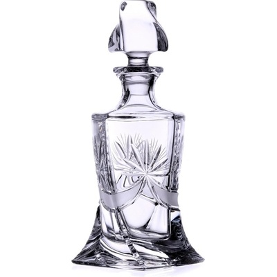 Bohemia Crystal Ručně broušená karafa na likér, vodku a destiláty Mašle 500ml