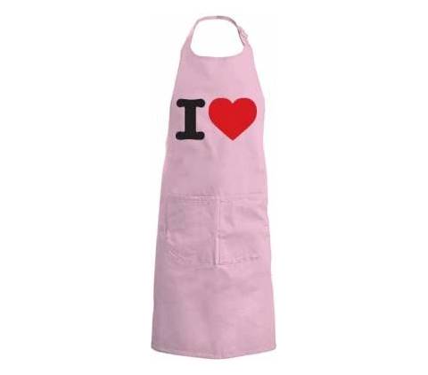 zástěra I love