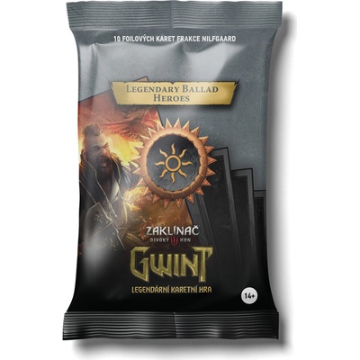 Xzone Gwint Zaklínač 3: Ballad Legendary Foil Cards Nilfgaard rozšírenie