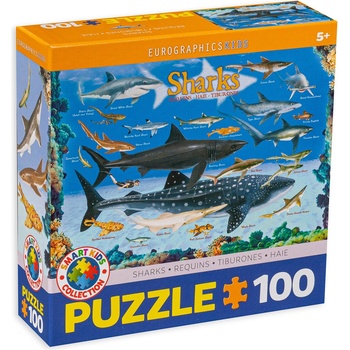 EUROGRAPHICS Пъзел Eurographics от 100 части - Акули (61000079)
