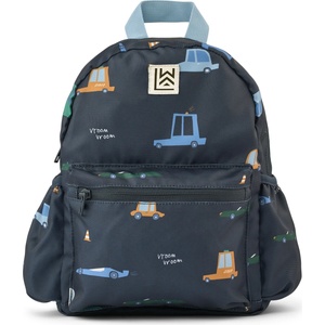 LIEWOOD Детска детска раница Liewood Kid's Andreas Backpack Kids' backpack - Cars / Classic Navy - размер One Size (508-0766-0411)