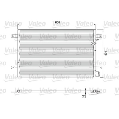 Kondenzátor, klimatizace VALEO 814004