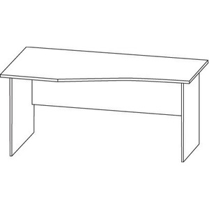  Бюро Графит M. 1.1 160x90x70x74 cm плот 25mm (M)