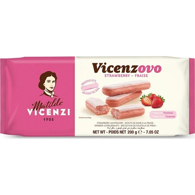 Matilde Vicenzi Vicenzovo dlhé piškóty Savoiardi s jahodovou príchuťou 12 x 200 g