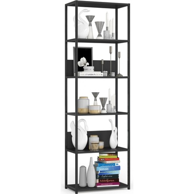 Ak furniture Regál PRAMONI 60x192 cm čierny