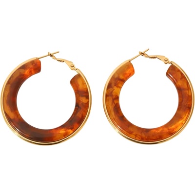 HARAHU Обеци vi-38262 - Кафяви kp38262 (vi-38262)