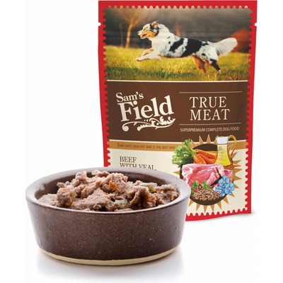 Sam's Field True Meat Adult Beef with Veal Carrot & Lingoberry 260 g