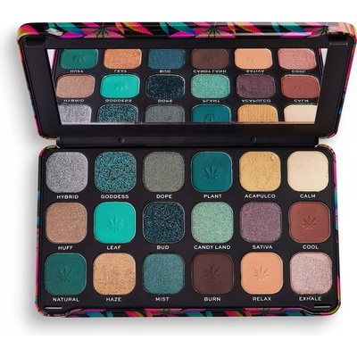 Makeup Revolution London Forever Flawless paletka očních stínů s pečujícím konopným olejem Chilled 19,8 g – Zboží Dáma
