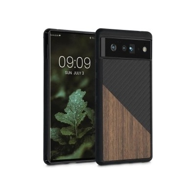 Púzdro kwmobile Drevené Google Pixel 6 Pro tmavě hnědé