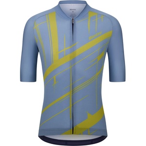 Santini Мъжка фланелка с къс ръкав за колоездене Santini Sketch S/S Jersey Cycling jersey - Avio - размер M (056-3863-0113)
