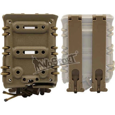 Wosport Plastová molle na 7.62 zásobníky TAN