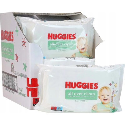 Huggies Dětské vlhčené ubrousky All Over Clean 10 x 56 ks