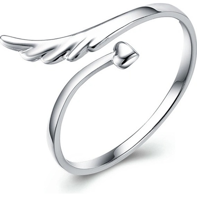P&J Jewellery stříbrný prsten Andělské křídlo SRUNI8