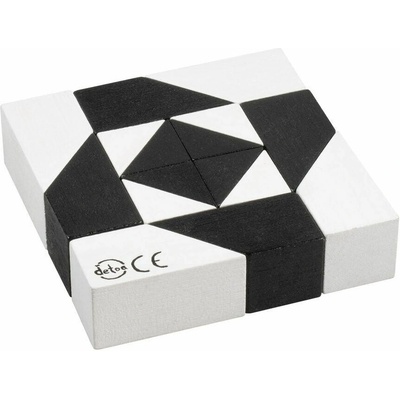 Detoa Hlavolam Tangram černobílý