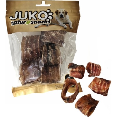 JUKO Hovädzí hrtan sušený 5 cm 70 g