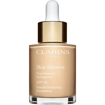 Image 1 of Clarins Skin Illusion Natural Hydrating Foundation озаряващ хидратиращ фон дьо тен SPF 15 цвят 101W Linen 30ml