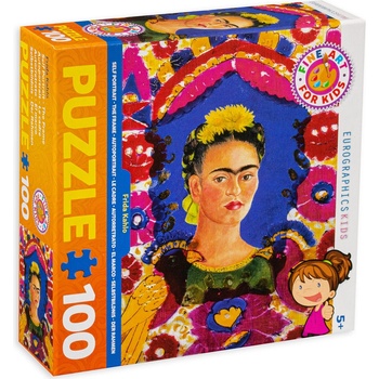 EUROGRAPHICS Пъзел Eurographics от 100 части - Портрет на Фрида Кало (61005425)