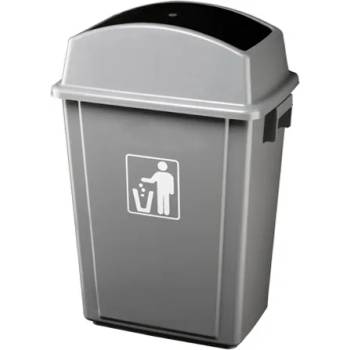 Image 1 of HORECANO GX-007A-Кош с люлеещ капак 40L 41x28xh60cm СИВ (0114154)