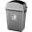 HORECANO GX-007A-Кош с люлеещ капак 40L 41x28xh60cm СИВ (0114154)