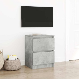 vidaXL ТВ шкаф, бетонно сив, 40x35x54 см, инженерно дърво (861772)