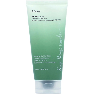 Anua Heartleaf Quercetinol Pore Deep Cleansing Foam почистваща пяна за запушени пори 150 ml