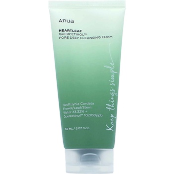 Anua Heartleaf Quercetinol Pore Deep Cleansing Foam почистваща пяна за запушени пори 150 ml