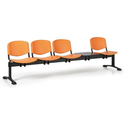 EUROSEAT Plastová lavice do čakární ISO, 4-sedadlo + stolík