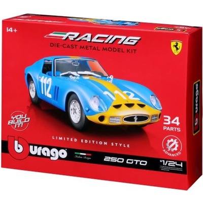 Bburago 1: 24 Ferrari Racing Model KIT - строителен комплект GTO 250 Blue