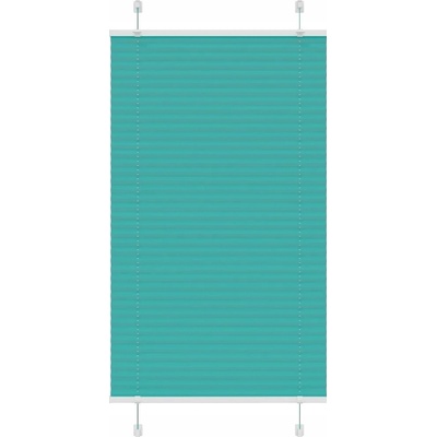 VidaXL Roleta plisé Zelená Petrol 80x100 cm