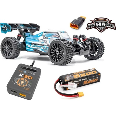 Spirit NXT EVO RR 2.0 Brushless buggy - modrá (vr. LiPo a nabíjače)