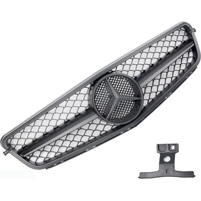 PROTEC Přední maska Mercedes W204/S204 C63 2007-2014 černá matná – Zboží Mobilmania