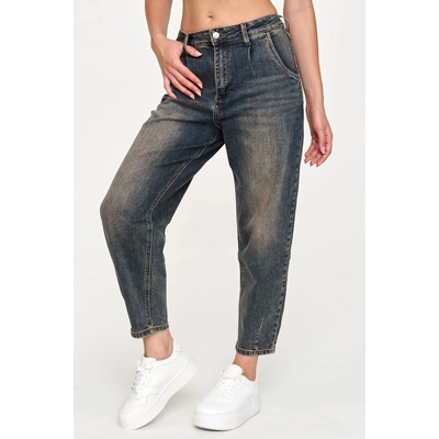 Makadamia Dámské mom fit džíny C70 tm. modré
